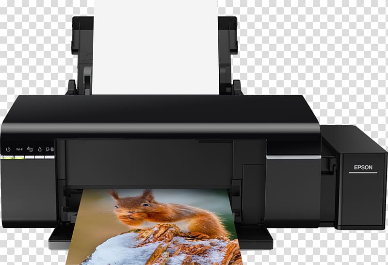 Inkjet printing Printer Epson Continuous ink system, printer transparent background PNG clipart