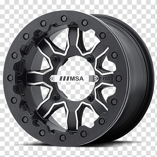 Beadlock Side by Side MSA Wheels R-Forged F1 Motor Vehicle Tires, gator atv tires transparent background PNG clipart