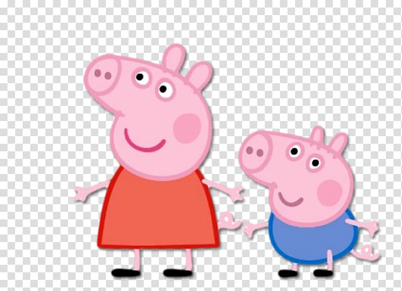 Peppa Pig and George illustrations, Daddy Pig Party Birthday Child, PEPPA PIG transparent background PNG clipart