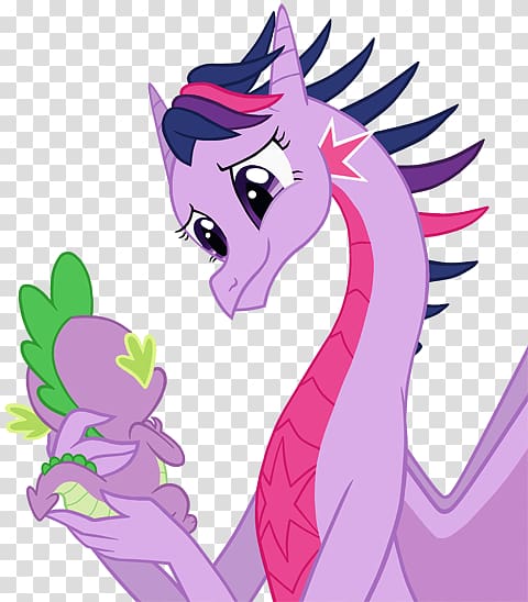Twilight Sparkle Spike Pony Rarity Rainbow Dash, dragon transparent background PNG clipart