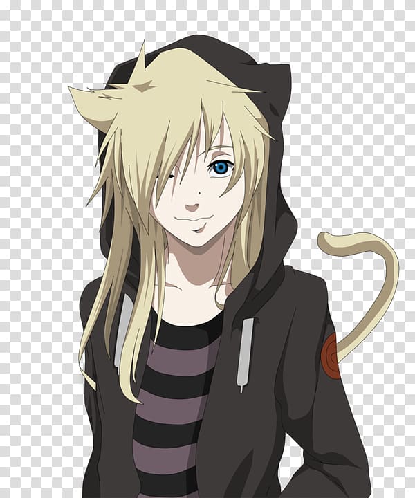 Anime Cat Male Chibi, Manga boy transparent background PNG clipart