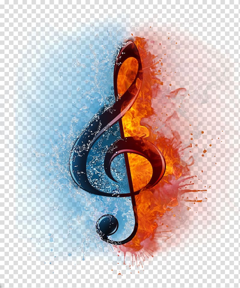 musical symbol flame transparent background PNG clipart