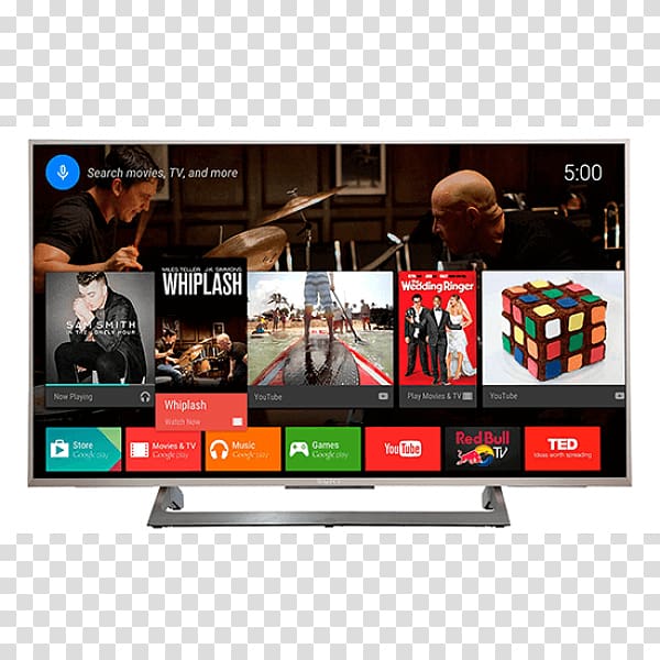 4K resolution LED-backlit LCD Bravia Ultra-high-definition television Smart TV, sony transparent background PNG clipart