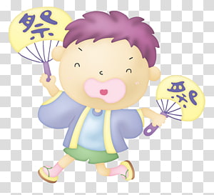 Cartoon Illustration, Fan transparent background PNG clipart thumbnail