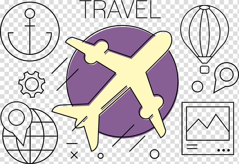 Euclidean , World Travel by plane material transparent background PNG clipart