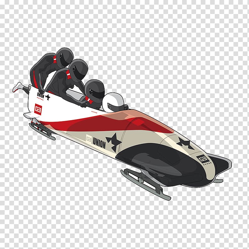 Bobsleigh illustration Getty Illustration, Sled race transparent background PNG clipart