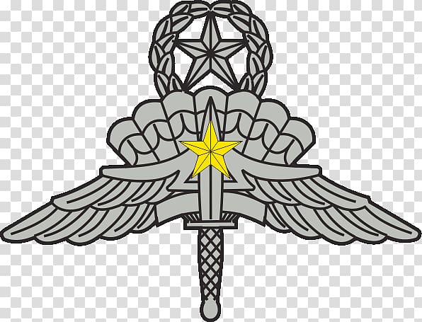 Military Freefall Parachutist Badge United States Army High-altitude military parachuting Combat Infantryman Badge, military transparent background PNG clipart