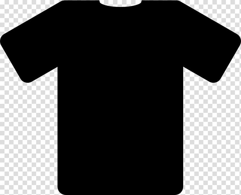 T-shirt Polo shirt Black , Black T-shirt transparent background PNG clipart