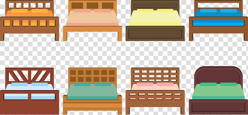 Nightstand Table Bedding Chair, Bed bedding transparent background PNG clipart
