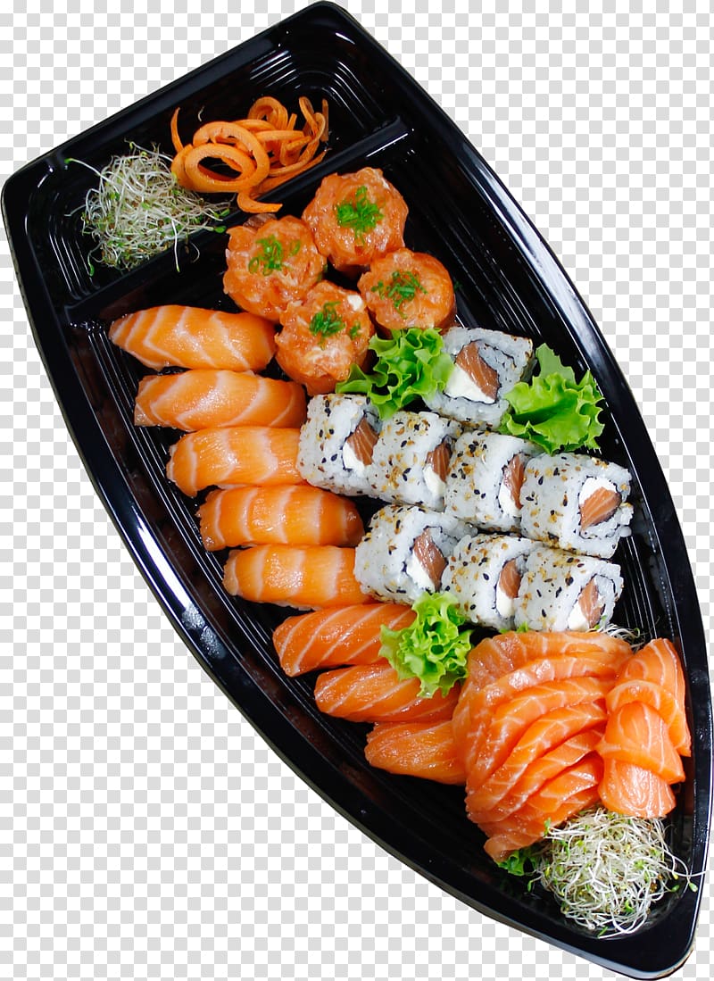California roll Sashimi Sushi Gimbap Japanese Cuisine, sushi transparent background PNG clipart