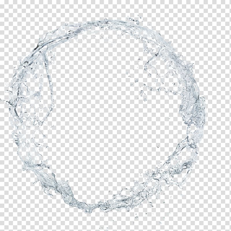 round gray stain border illustration, Electric toothbrush Waterproofing Tap Shower, Circle Surround flowing water transparent background PNG clipart