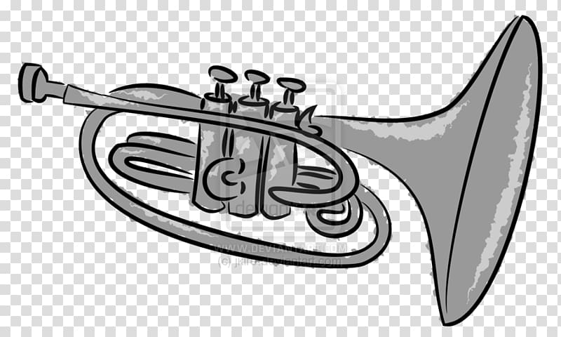 Cornet Mellophone Drawing Animated film , musical instruments transparent background PNG clipart
