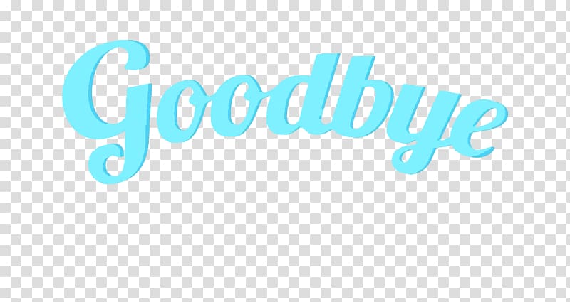 goodbye text , Logo Brand Blue Font, Goodbye text transparent background PNG clipart
