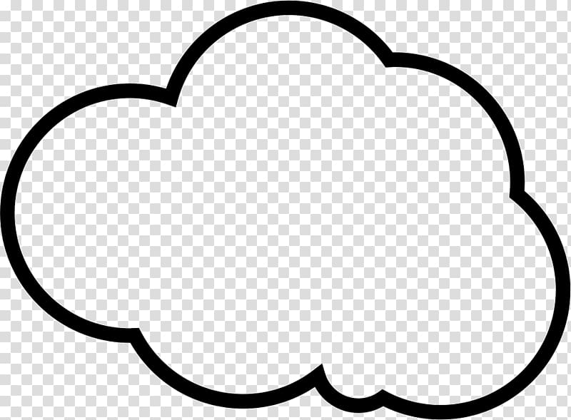 Drawing Coloring book Cloud Black and white, Cloud transparent background PNG clipart
