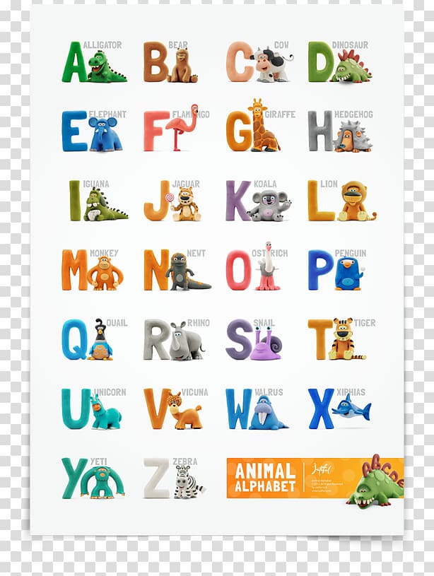 Animal Alphabet chart illustration, Animals A to Z Alphabet book ABC Animal Jamboree Eric Carle\'s ABC, abc decoration transparent background PNG clipart