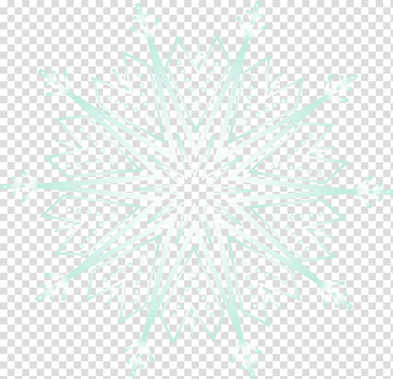 Cartoon blue snowflake transparent background PNG clipart