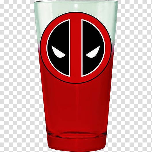 Pint glass Deadpool Venom Imperial pint, Deadpool symbol transparent background PNG clipart