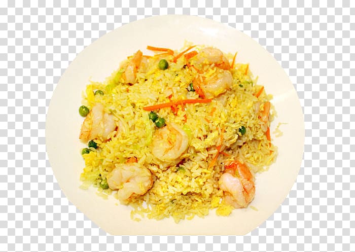 Fried rice Caridea Fried prawn Vegetable, Prawn fried rice transparent background PNG clipart