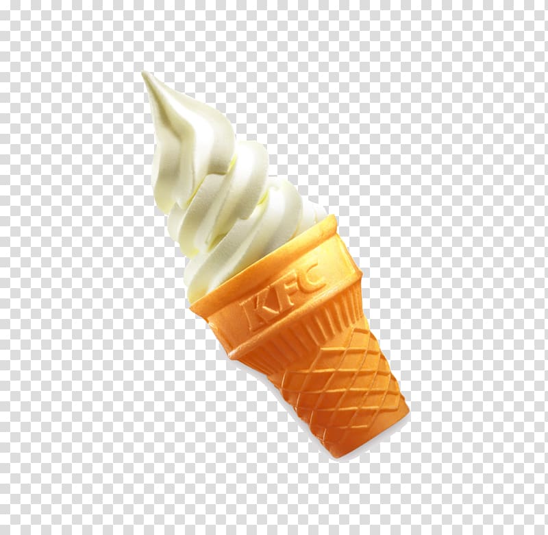 Ice cream cone KFC Sundae, Cones transparent background PNG clipart