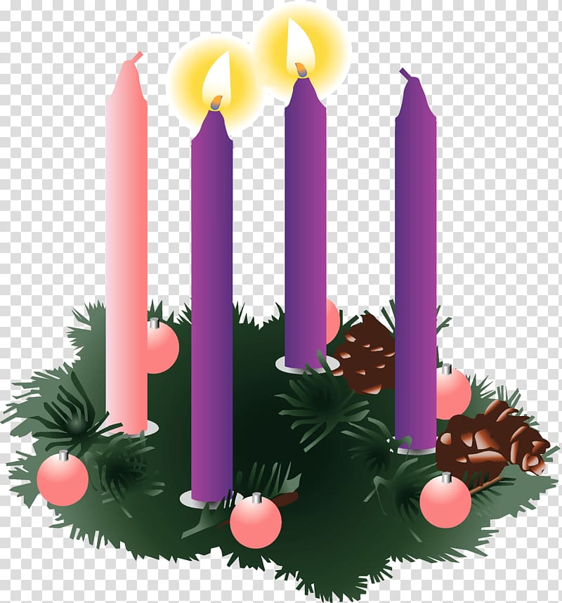 Gaudete Sunday Advent Sunday Advent wreath Advent candle, christmas transparent background PNG clipart