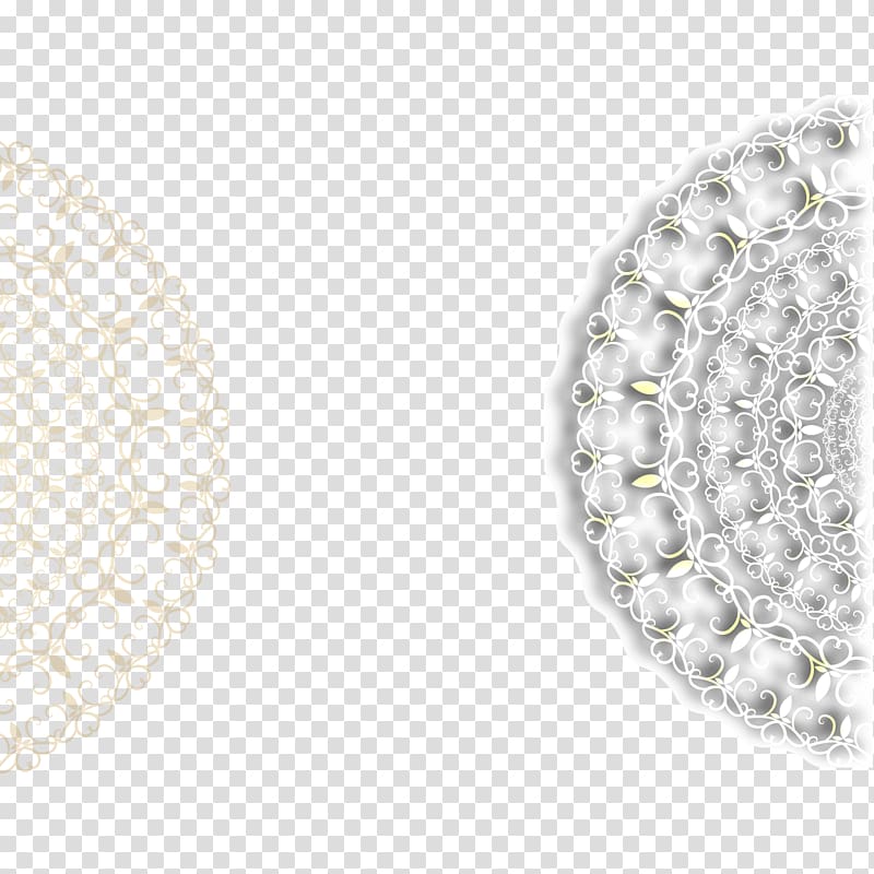 scalloped edge white decor , Semicircle Euclidean , Golden semicircle pattern background material transparent background PNG clipart