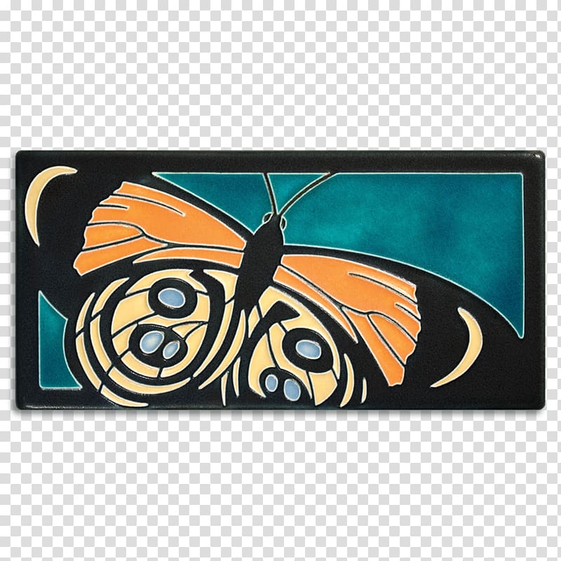 Motawi Tileworks Monarch butterfly Ceramic Craft, design transparent background PNG clipart