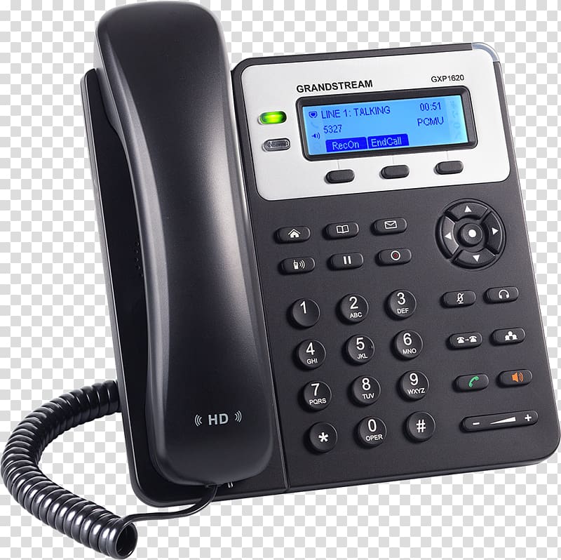 Grandstream Networks VoIP phone Voice over IP Telephone Home & Business Phones, TELEFONO transparent background PNG clipart
