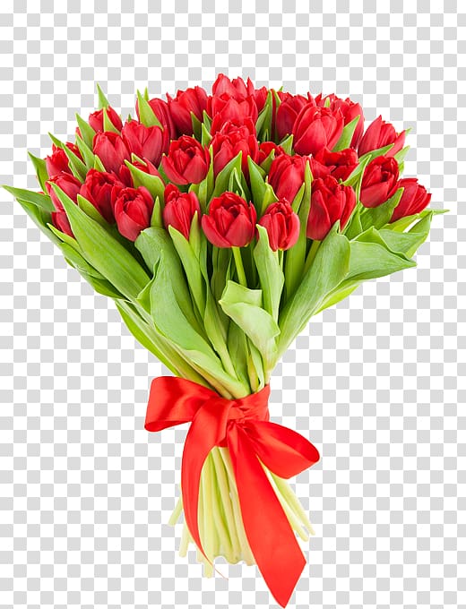 Netherlands Flower bouquet Tulip Red, tulip transparent background PNG clipart