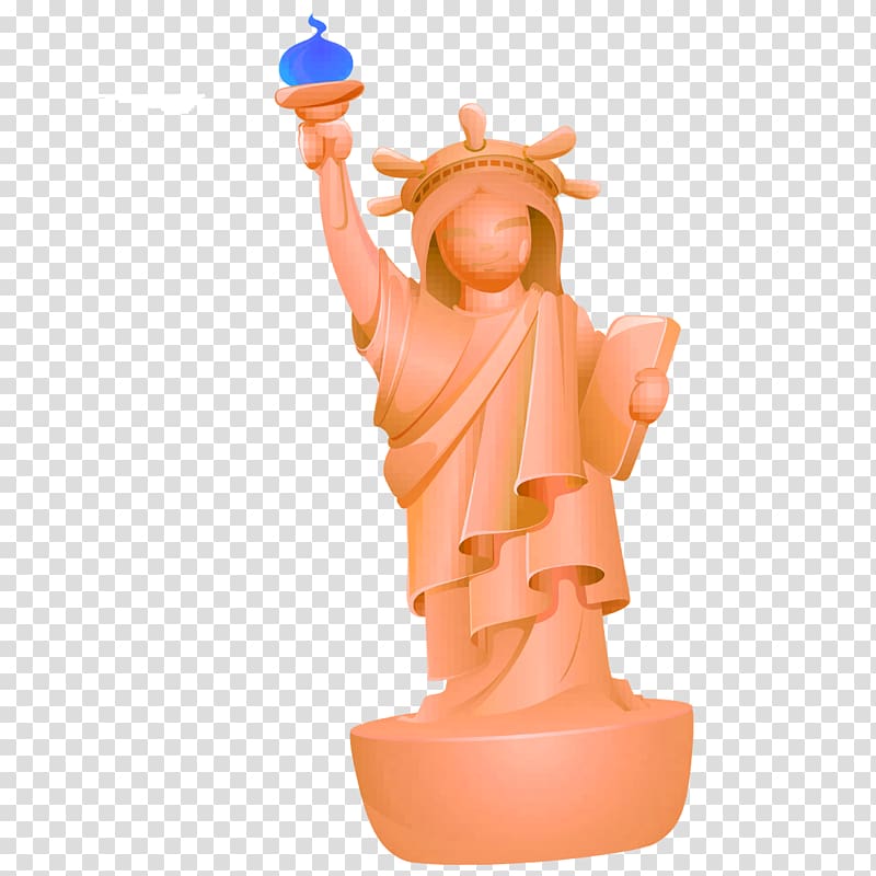 Statue of Liberty Cartoon, Statue of Liberty transparent background PNG clipart