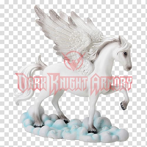 Horse Pegasus Unicorn Figurine White, Pegasus statue transparent background PNG clipart