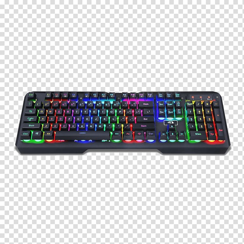Computer keyboard Backlight Gaming keypad Numeric Keypads Color, Kylin transparent background PNG clipart