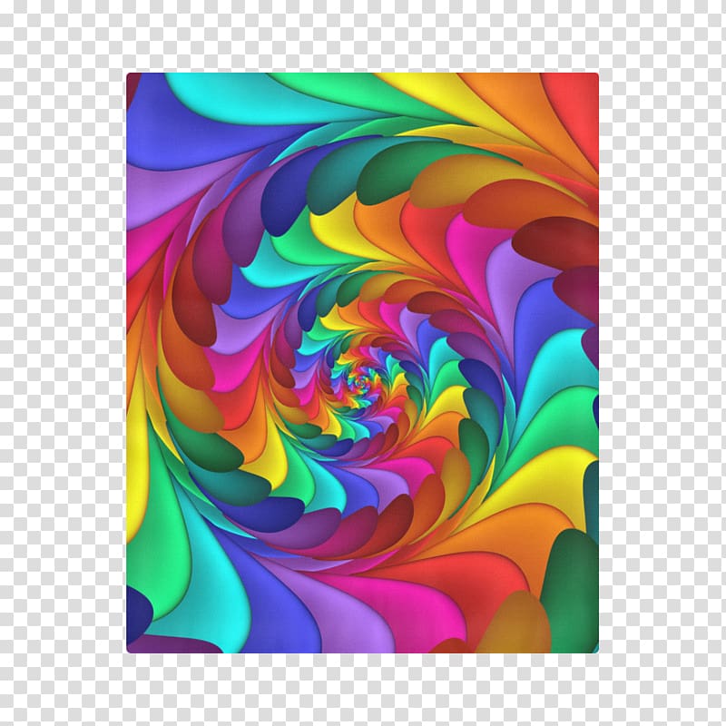 Golden spiral Fractal art Rainbow, rainbow transparent background PNG clipart