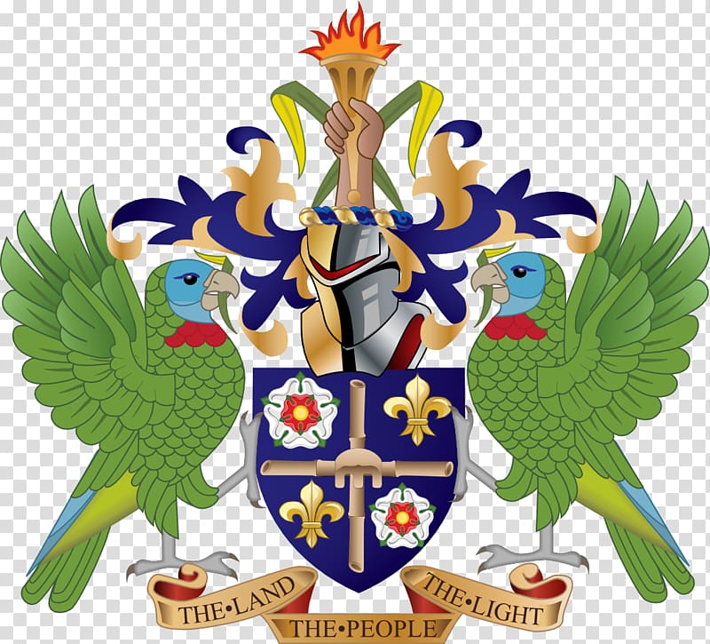 Coat of arms of Saint Lucia National symbols of Saint Lucia Flag of Saint Lucia, colle saint lucia transparent background PNG clipart