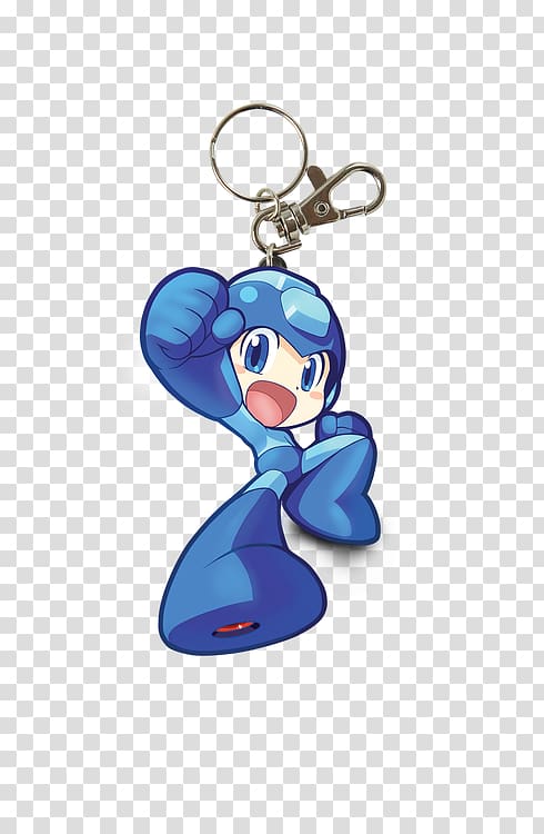 Mega Man Powered Up PSP Key Chains Capcom Cobalt blue, house keychain transparent background PNG clipart