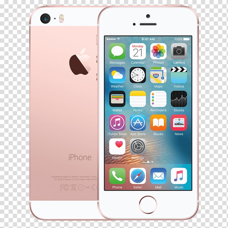 Apple iPhone 6 Plus iPhone 6S rose gold Telephone, apple transparent background PNG clipart