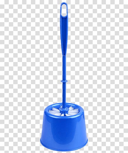 blue plastic toilet brush, Toilet Brush In Bowl transparent background PNG clipart