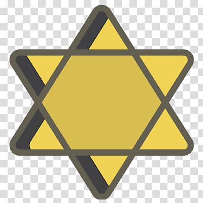 The Holocaust Yellow badge Star of David Jewish people Star polygons in art and culture, others transparent background PNG clipart