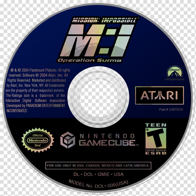 Compact disc GameCube 007: Agent Under Fire Bloody Roar: Primal Fury Wii, Playstation transparent background PNG clipart