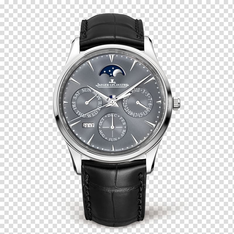 Jaeger-LeCoultre Master Ultra Thin Moon Jewellery Automatic watch, Jewellery transparent background PNG clipart