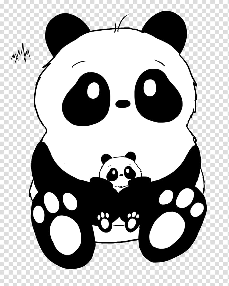 Giant panda Bear Pandas Drawing Doodle, doodle art panda transparent background PNG clipart