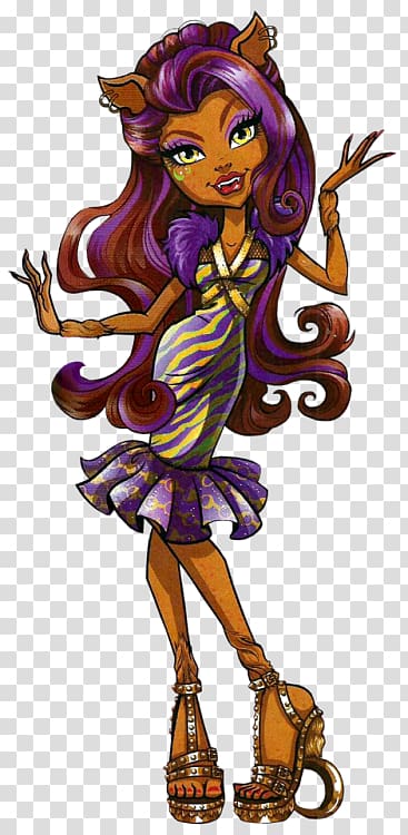 Monster High Original Gouls CollectionClawdeen Wolf Doll Frankie Stein Cleo DeNile Monster High Original Gouls CollectionClawdeen Wolf Doll, doll transparent background PNG clipart