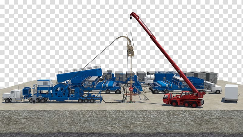 Hydraulic fracturing Coiled tubing Heavy Machinery Schlumberger Halliburton, annular luminous efficiency transparent background PNG clipart