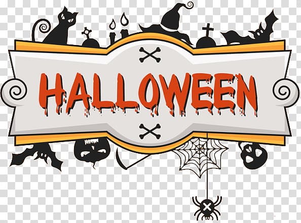 Halloween illustration, Halloween costume Banner, Halloween transparent background PNG clipart
