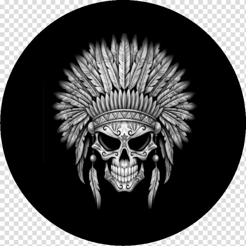 Native Americans in the United States War bonnet Indigenous peoples of the Americas Skull Calavera, jeep skull transparent background PNG clipart