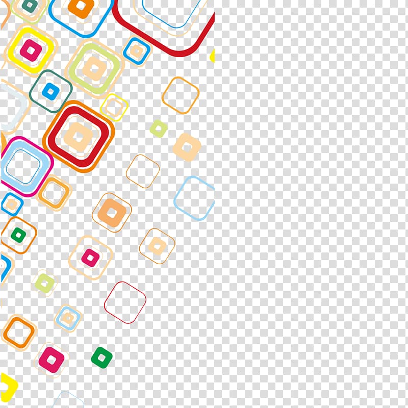 square assorted-color pattern , Software design pattern Icon, Color circle square material transparent background PNG clipart