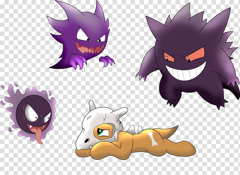 Pokémon Gold and Silver Pokémon Diamond and Pearl Haunter Gengar Gastly, others transparent background PNG clipart