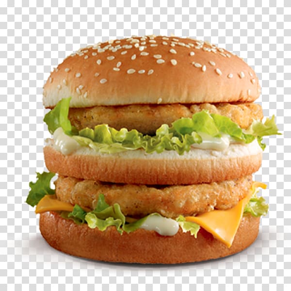McDonald's Big Mac Chicken sandwich Fast food McChicken Hamburger, chicken transparent background PNG clipart