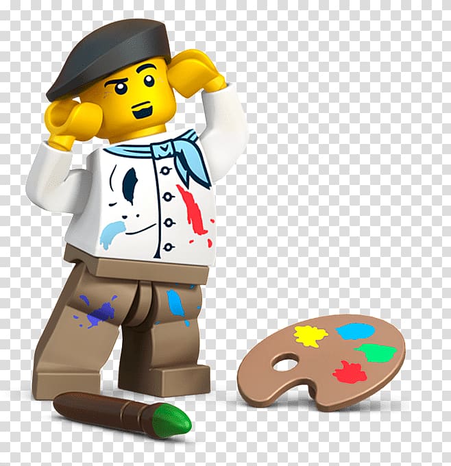 minifig illustration, Lego Painter transparent background PNG clipart