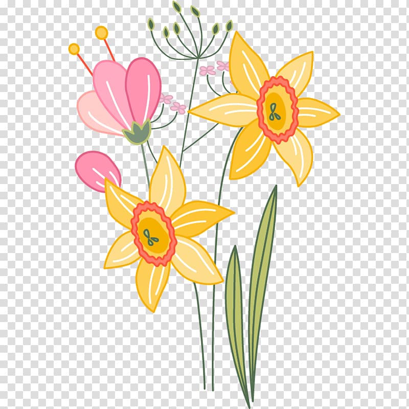 Floral design Yellow Nosegay Flower bouquet, Yellow Bouquet transparent background PNG clipart
