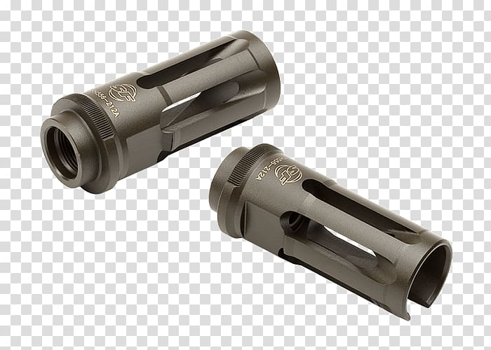 Flash suppressor Muzzle brake Silencer SureFire Gun, muzzle flash transparent background PNG clipart